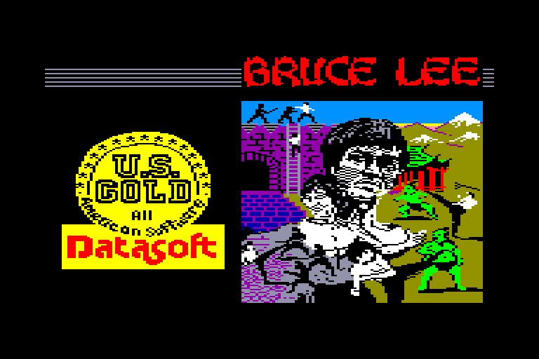 loading screen of the Amstrad CPC game Bruce Lee