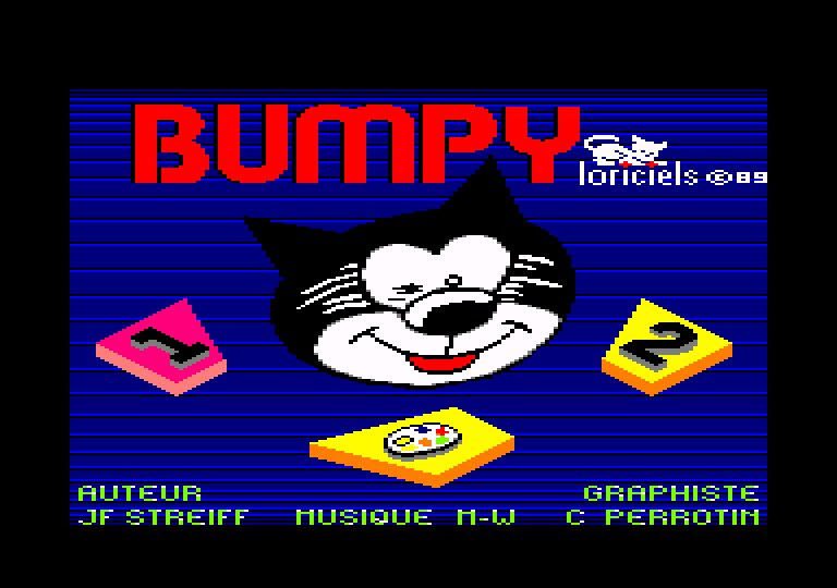 screenshot du jeu Amstrad CPC Bumpy