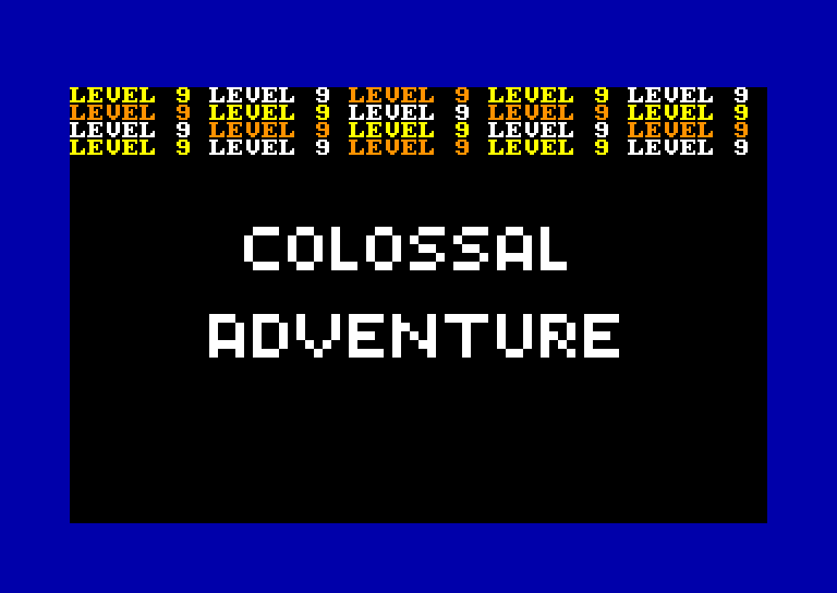 screenshot of the Amstrad CPC game Colossal adventure
