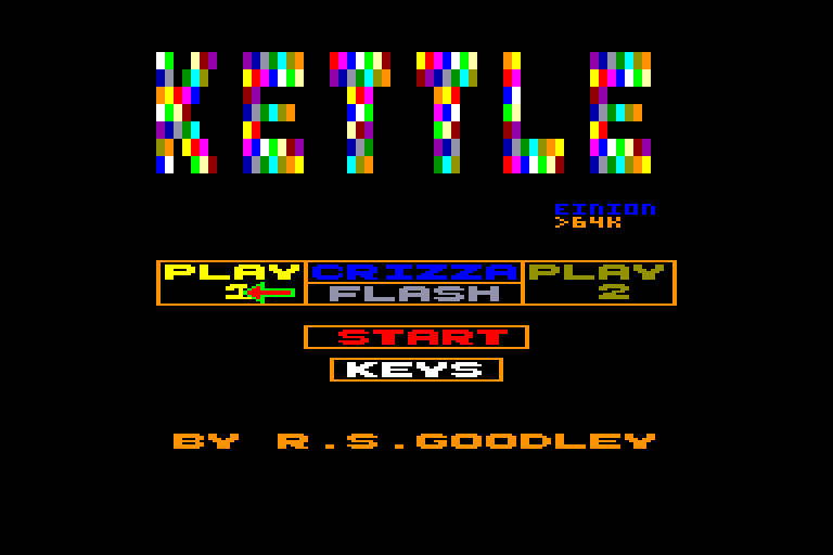 screenshot of the Amstrad CPC game Kettle