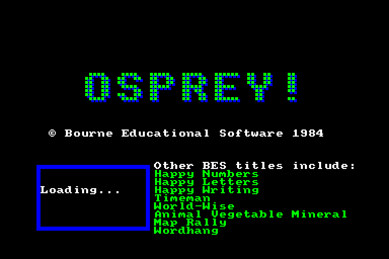 screenshot of the Amstrad CPC game Osprey !