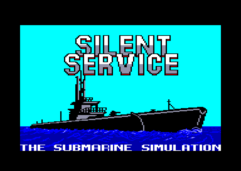 screenshot of the Amstrad CPC game Silent service