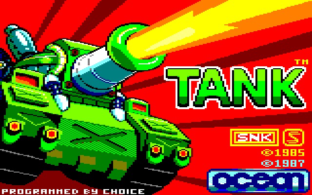 new loading screen of the Amstrad CPC game Tank by Alexandre Nauguet