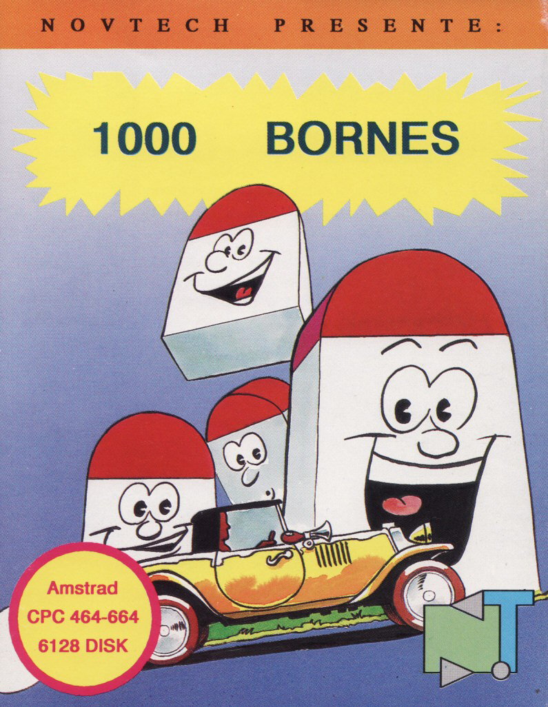 screenshot of the Amstrad CPC game 1000 Bornes by GameBase CPC