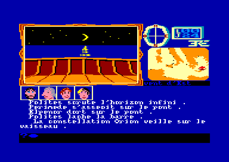 screenshot of the Amstrad CPC game 1001 B.C. - A Mediterranean Odyssey by GameBase CPC