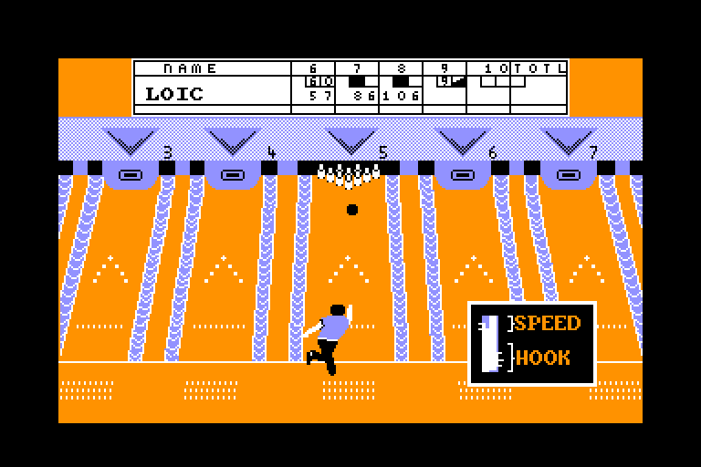 screenshot of the Amstrad CPC game 10th frame by GameBase CPC