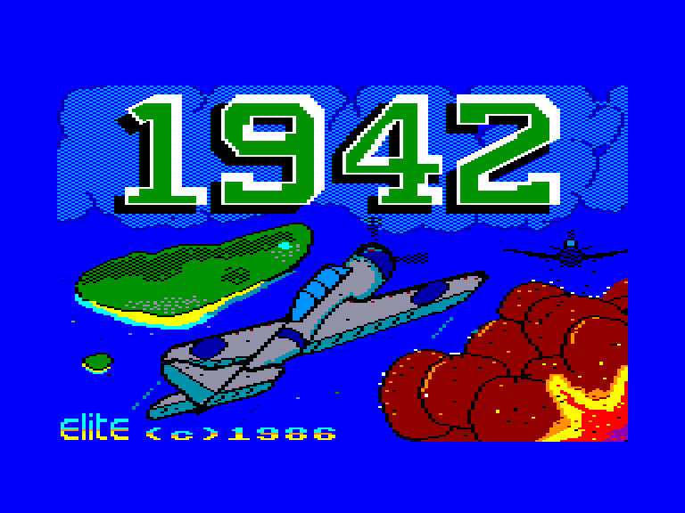 screenshot of the Amstrad CPC game 1942 by GameBase CPC