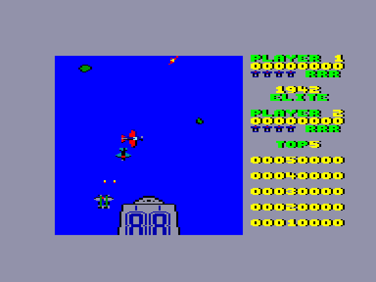 screenshot of the Amstrad CPC game 1942 by GameBase CPC