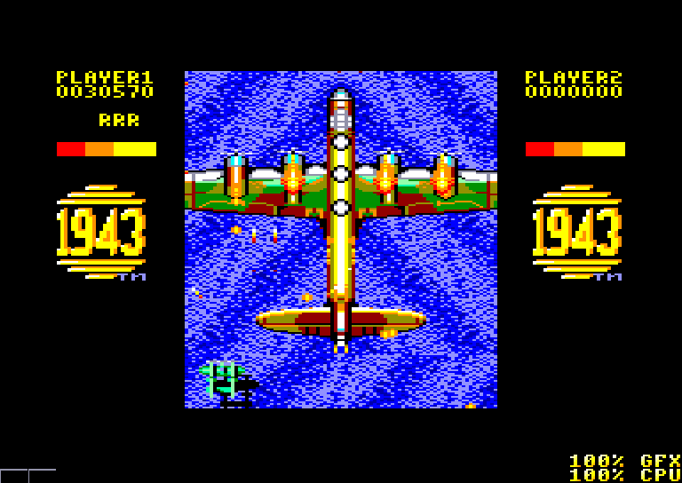 screenshot of the Amstrad CPC game 1943 by GameBase CPC
