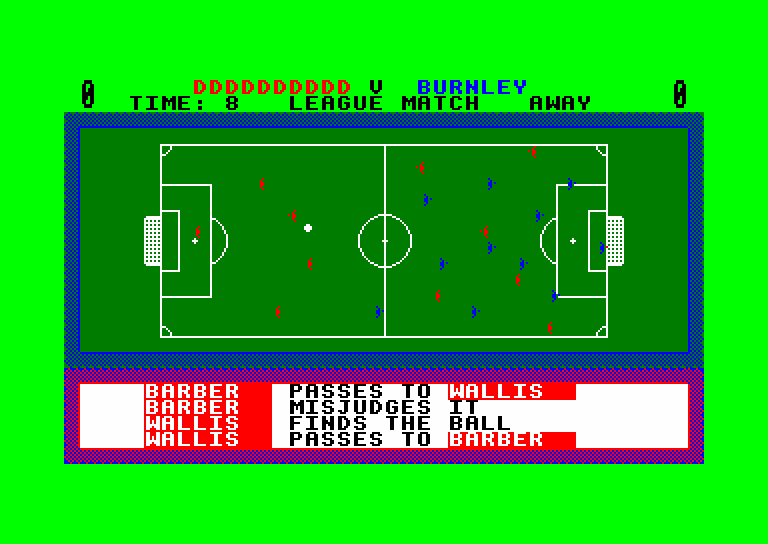 screenshot of the Amstrad CPC game 1st division manager by GameBase CPC