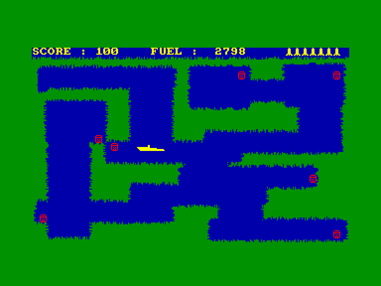 screenshot of the Amstrad CPC game 20 000 Pieux sous les Mers by GameBase CPC