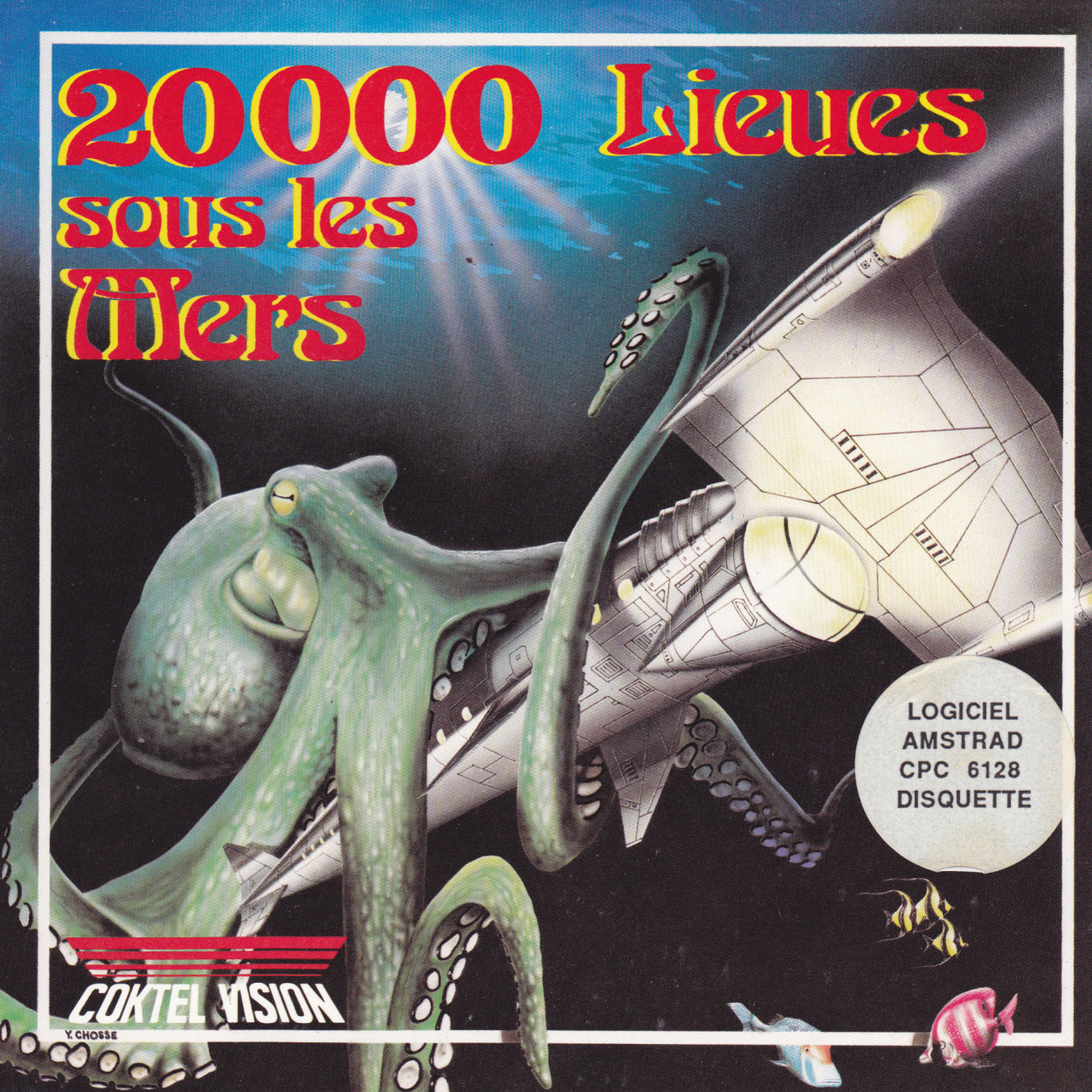 screenshot of the Amstrad CPC game 20000 Lieues sous les Mers by GameBase CPC