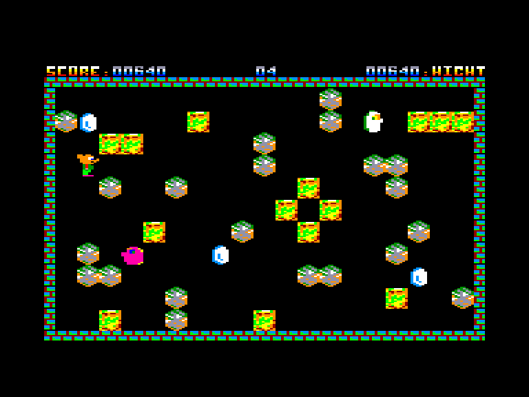 screenshot of the Amstrad CPC game 3 Oeufs by GameBase CPC