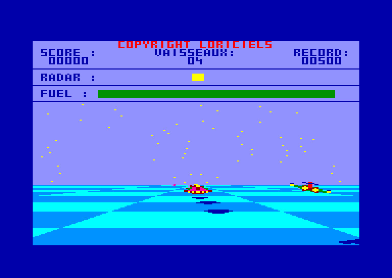 screenshot of the Amstrad CPC game 3D Fight by GameBase CPC