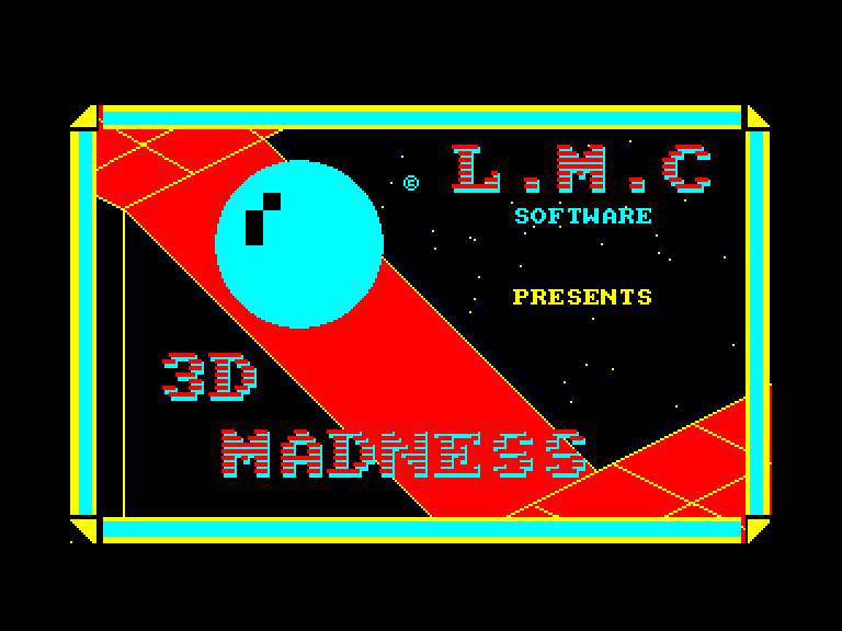 screenshot of the Amstrad CPC game 3D Madness by GameBase CPC