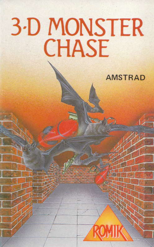 screenshot of the Amstrad CPC game 3D Monster Chase by GameBase CPC