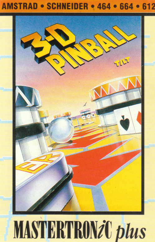 screenshot of the Amstrad CPC game 3D Pinball by GameBase CPC