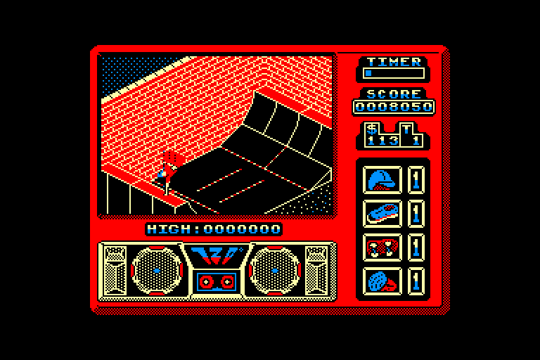 screenshot of the Amstrad CPC game 720 by GameBase CPC