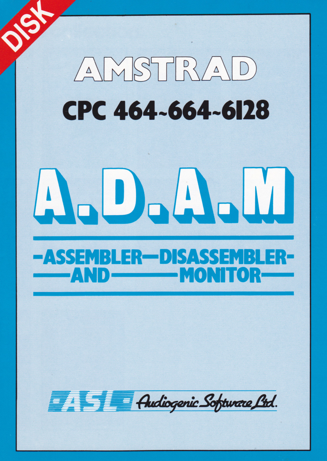 cover of the Amstrad CPC game A.D.A.M.  by GameBase CPC