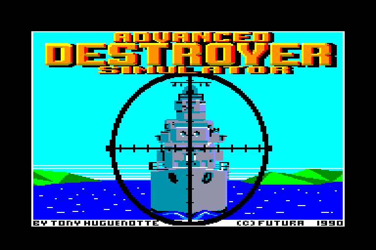 screenshot of the Amstrad CPC game A.D.S. - Advanced Destroyer Simulator by GameBase CPC