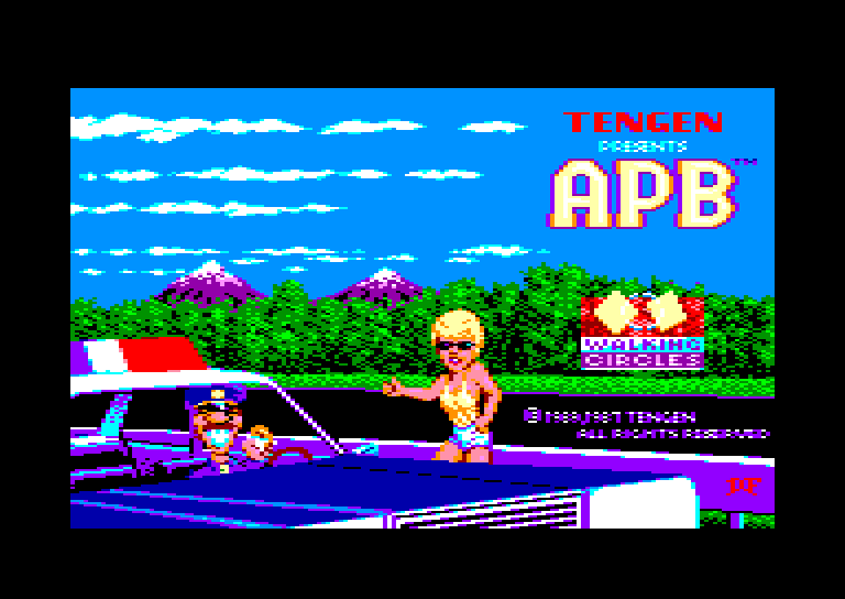 screenshot of the Amstrad CPC game A.P.B. by GameBase CPC