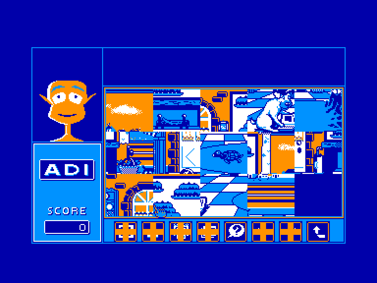 screenshot of the Amstrad CPC game ADI Anglais 3eme by GameBase CPC