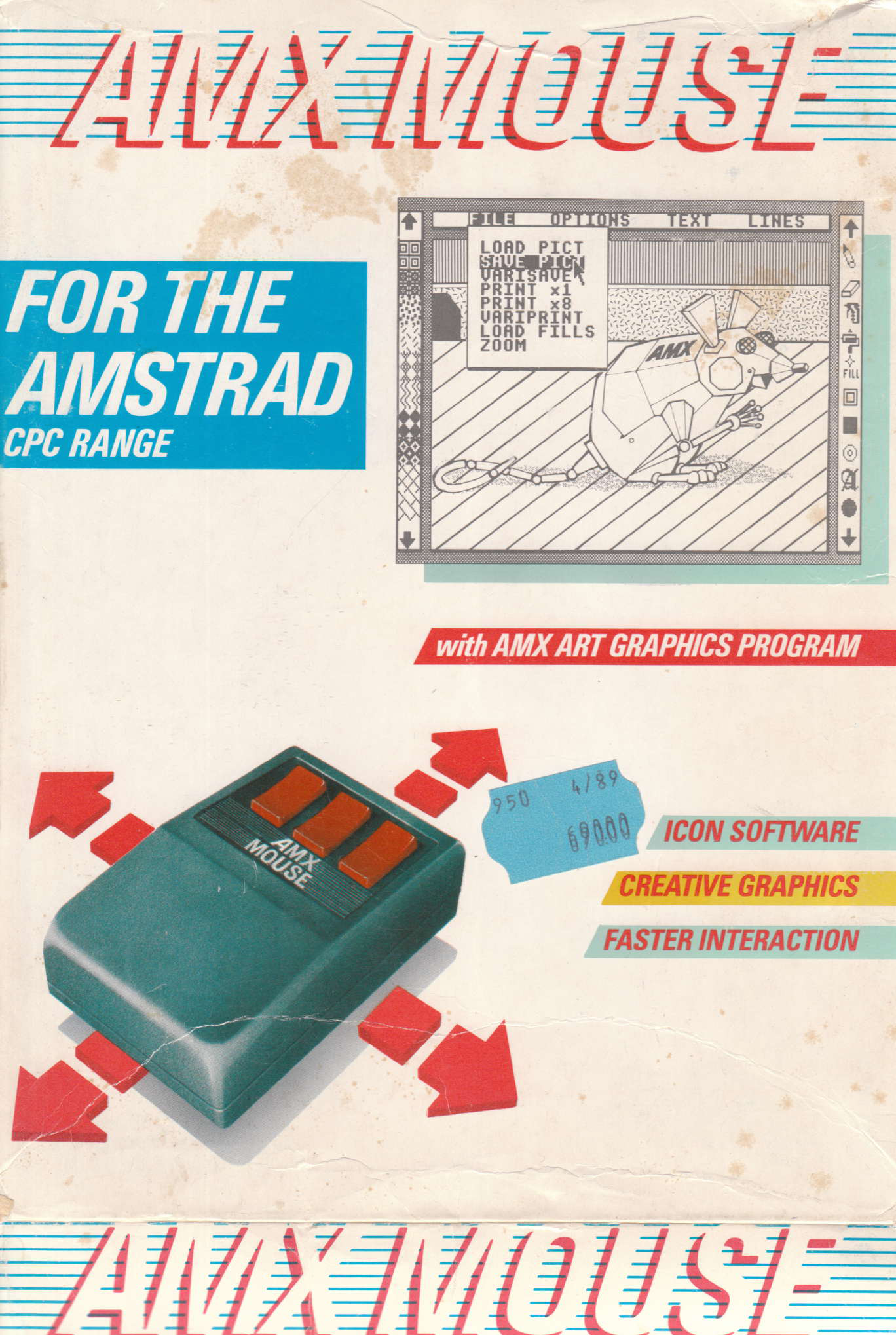screenshot of the Amstrad CPC game AMX Mouse by GameBase CPC