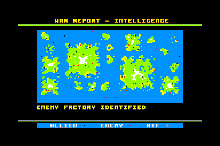 screenshot of the Amstrad CPC game ATF - Advanced Tactical Fighter by GameBase CPC