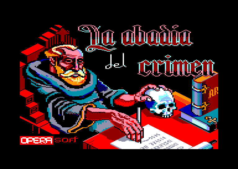 screenshot of the Amstrad CPC game Abadia del Crimen (la) by GameBase CPC