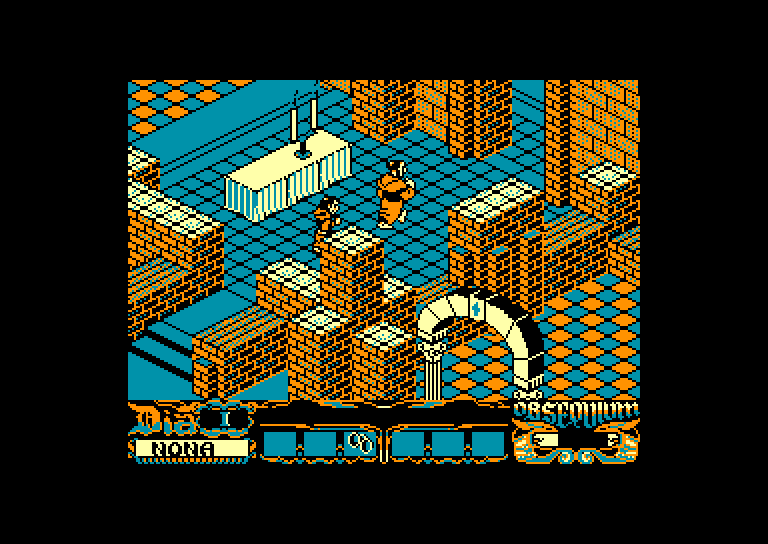 screenshot of the Amstrad CPC game Abadia del Crimen (la) by GameBase CPC