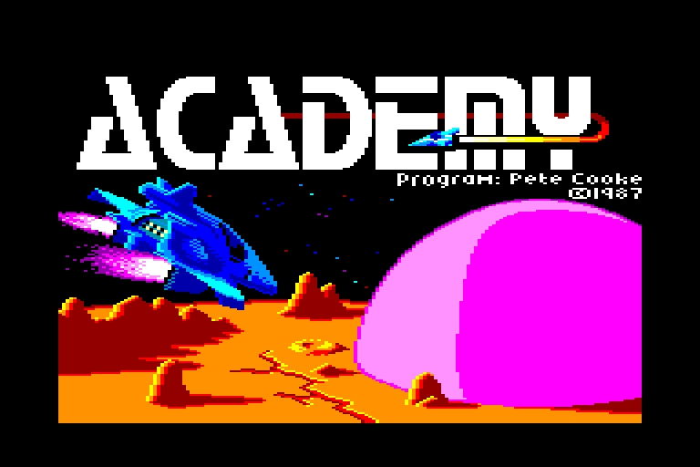 screenshot of the Amstrad CPC game Academy - Tau Ceti II by GameBase CPC