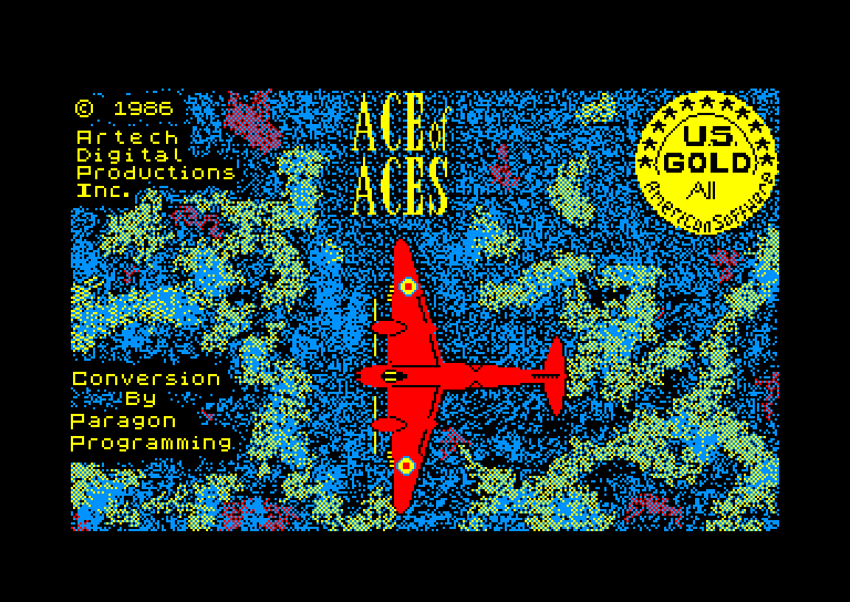 screenshot of the Amstrad CPC game Ace of aces by GameBase CPC