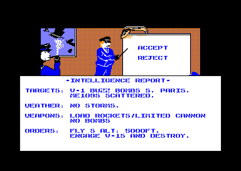 screenshot of the Amstrad CPC game Ace of aces by GameBase CPC