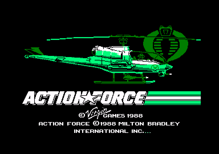 screenshot of the Amstrad CPC game Action Force by GameBase CPC