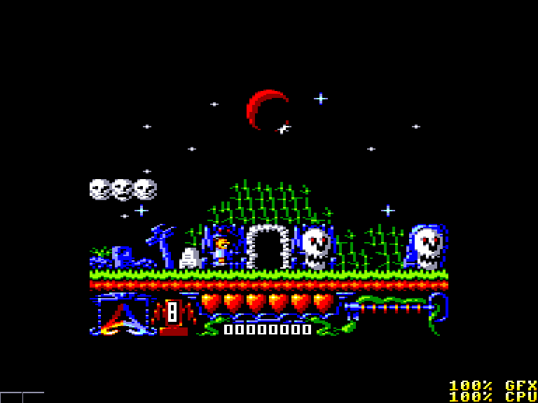 screenshot of the Amstrad CPC game Addams Family (the) by GameBase CPC