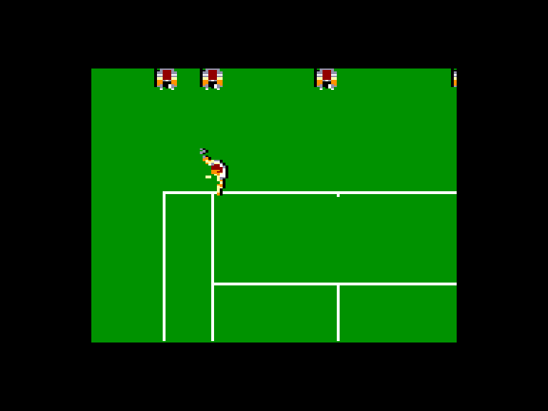 screenshot of the Amstrad CPC game Adidas championship tie-break by GameBase CPC