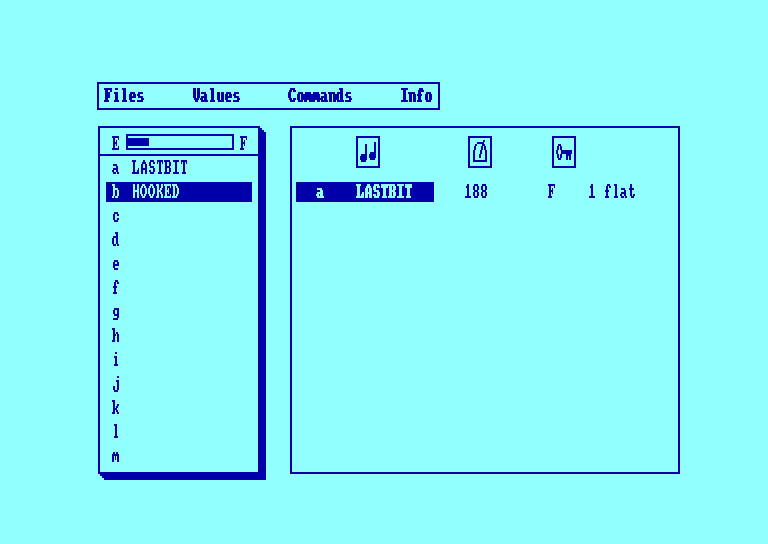 screenshot of the Amstrad CPC game Advanced Music System (the) by GameBase CPC