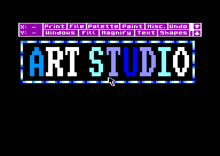 screenshot of the Amstrad CPC game Advanced OCP Art Studio (the) by GameBase CPC