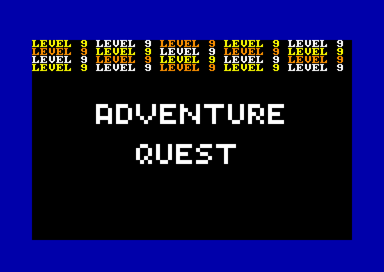 screenshot of the Amstrad CPC game Adventure quest by GameBase CPC