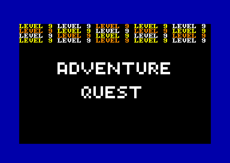 screenshot du jeu Amstrad CPC Adventure quest