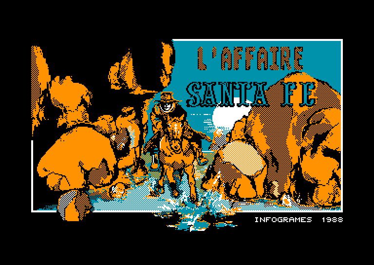 screenshot of the Amstrad CPC game Affaire santa fe (l') by GameBase CPC