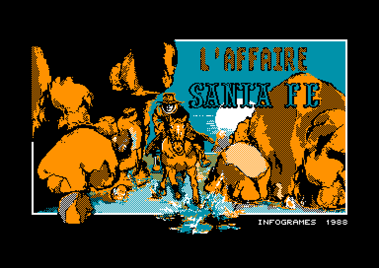 screenshot of the Amstrad CPC game Affaire Santa Fe (l') by GameBase CPC