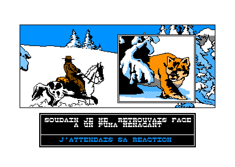 screenshot of the Amstrad CPC game Affaire Santa Fe (l') by GameBase CPC