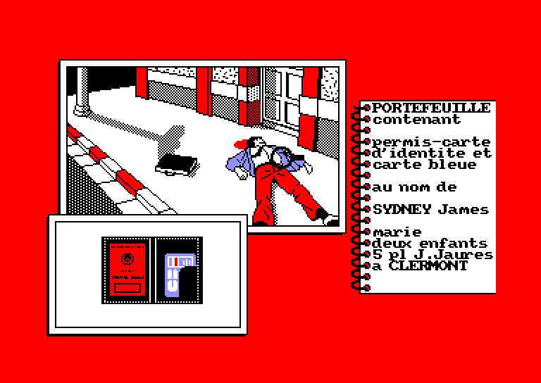 screenshot of the Amstrad CPC game Affaire sydney (l') by GameBase CPC