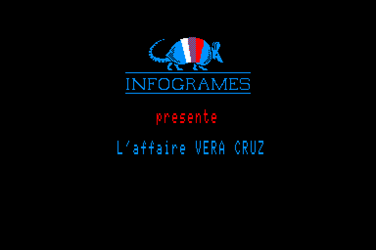 screenshot of the Amstrad CPC game Affaire Vera Cruz (l') by GameBase CPC