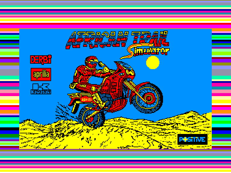 screenshot of the Amstrad CPC game African trail simulator by GameBase CPC