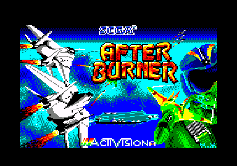 screenshot of the Amstrad CPC game After Burner by GameBase CPC