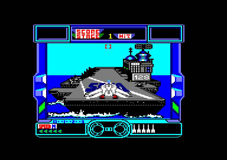 screenshot of the Amstrad CPC game After Burner by GameBase CPC