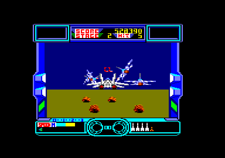 screenshot of the Amstrad CPC game After Burner by GameBase CPC