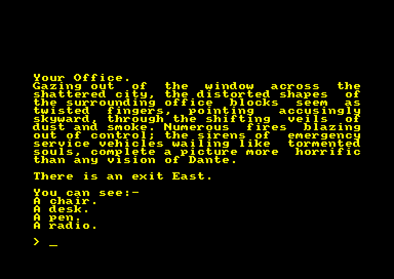 screenshot of the Amstrad CPC game After Shock by GameBase CPC